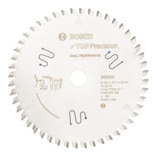 Bosch cirkelzaagblad Top Precision Universal voor kap-, verstek- en paneelzagen