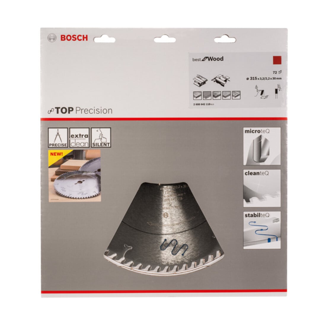 Bosch cirkelzaagblad Top Precision Best for Wood 315 x 30 x 3,2 mm 72