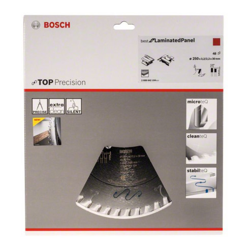 Bosch cirkelzaagblad beste kunststof voor horizontale/verticale zagen en tafelcirkelzagen 30 mm 3,2 mm