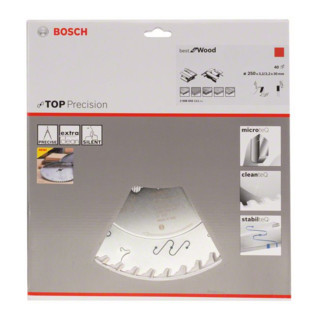 Bosch cirkelzaagblad Best Wood voor horizontale/verticale zagen en tafelcirkelzagen 30 mm