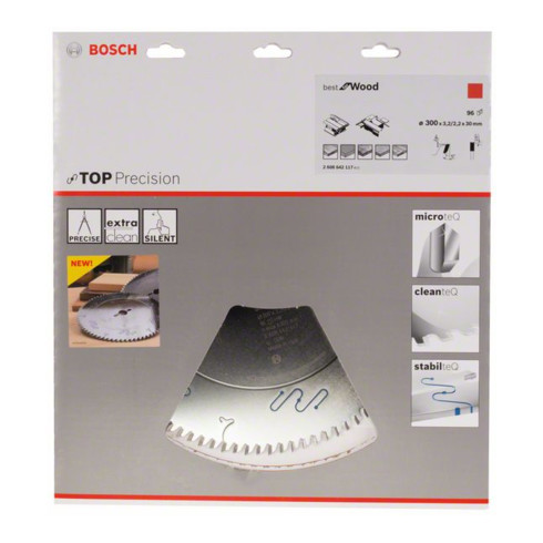 Bosch cirkelzaagblad Top Precision Best for Wood 300 x 30 x 3,2 mm 96