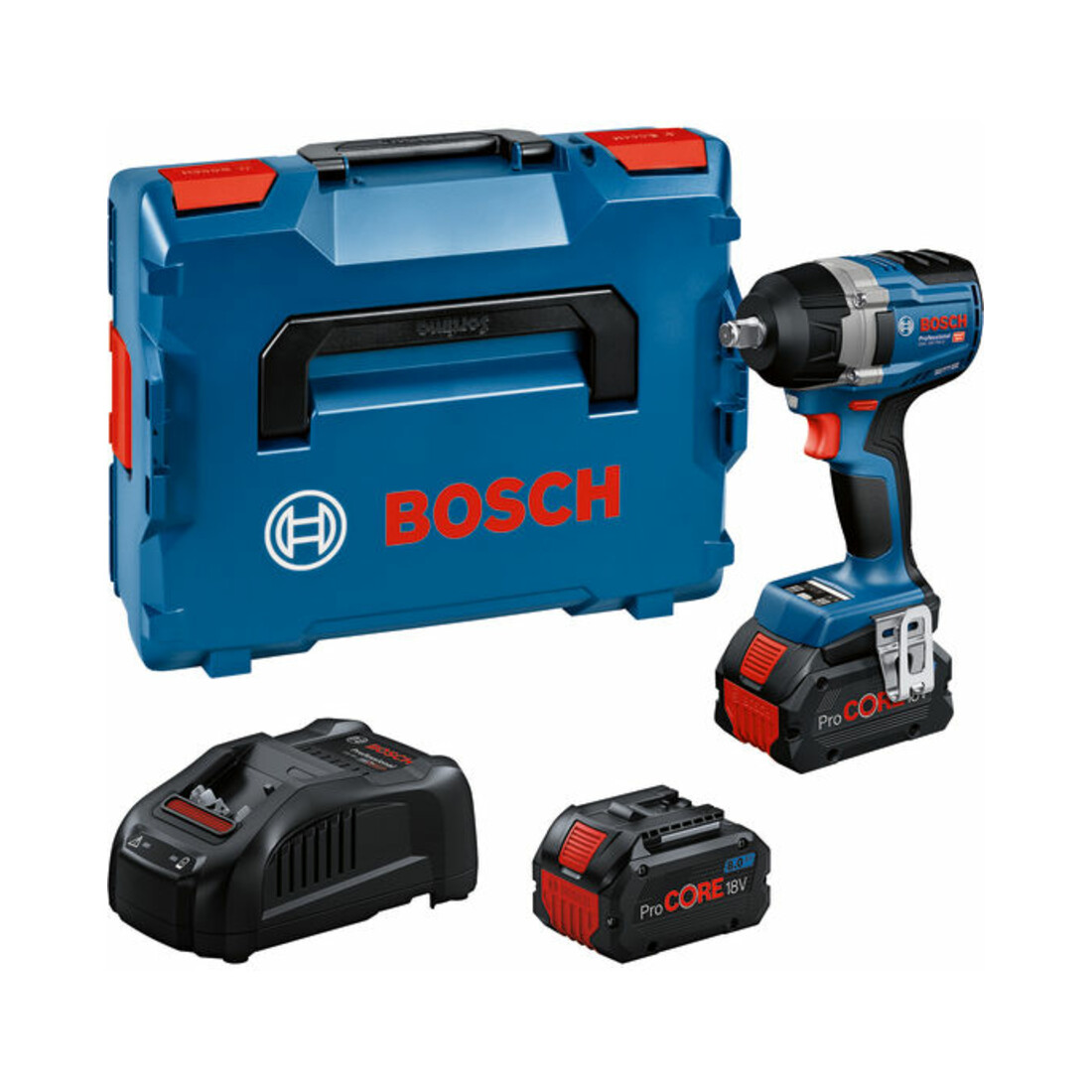 Bosch Clé à chocs sans fil GDS 18V-750 C avec 2 x batterie ProCORE18V 8.0Ah