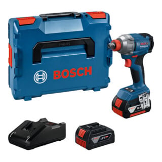 Bosch Clé à chocs sans fil GDX 18V-285 avec 2 x batterie GBA 18V 4.0Ah