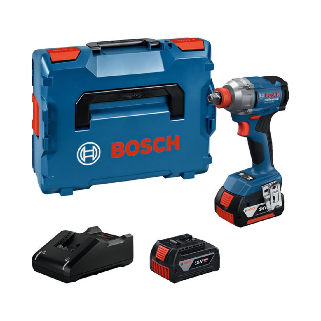 Bosch Clé à chocs sans fil GDX 18V-285 avec 2 x batterie GBA 18V 4.0Ah