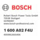 Bosch Clous en métal/acier pour GNB18V-38 Professional, longueur 19 mm, 1000 pièces