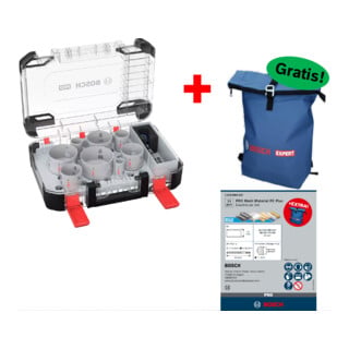 Bosch Coffret de scies-cloches 11 pièces avec sac à dos 061599766L