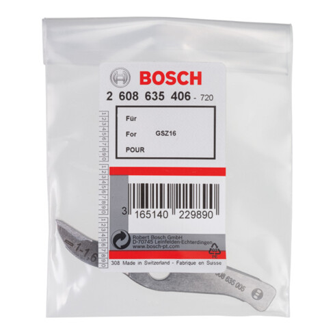 Bosch Coltello dritto fino a 1,6mm per le cesoie GSZ 160 Professional
