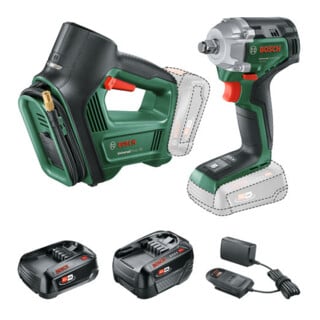 Bosch Combo Kit 18VUniversalImpactDrive+UniversalPump, 1x PBA 18V 2.0Ah+PBA 18V 4.0Ah