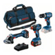 Bosch Combo Kit 3 outils Kit professionnel 18V (GSB,GDXGWS,2x5.0Ah)-1