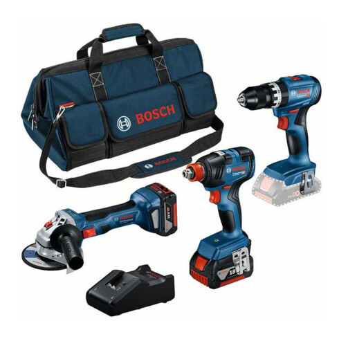 Bosch Combo Kit 3 tool kit 18V Profi Set (GSB,GDXGWS,2x5.0Ah)