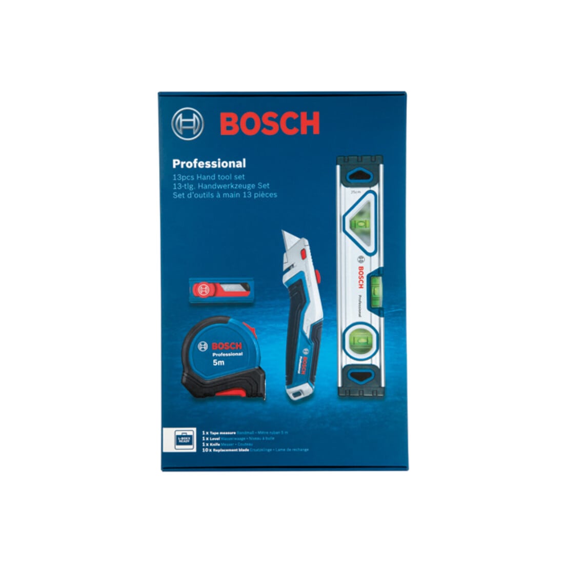Bosch Combo Kit : Ensemble d'outils à main polyvalents, 13 pcs