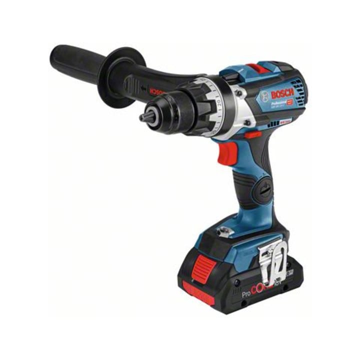 Bosch Combo Kit Set, 3 18V-Werkzeuge: GSR 18V-110C, GWX 18V-10 P, GBH 18V-26F, 2x Akku