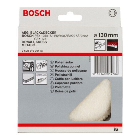 Bosch Cuffia in lana d'agnello per levigatrice rotorbitale