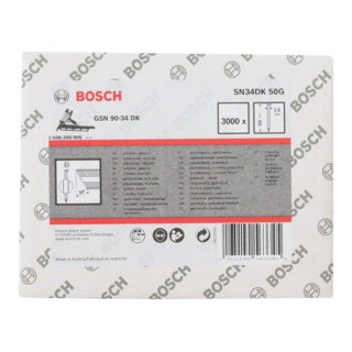Bosch D-kop stripnagel SN34DK 90HG, gegalvaniseerd, glad