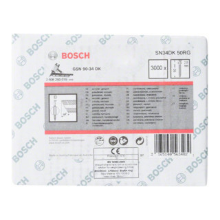 Bosch D-kop stripnagel SN34DK 90RG, gegalvaniseerd, gegroefd