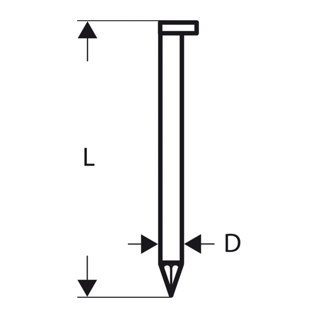 Bosch D-Kopf Streifennagel SN34DK 65G 2,8 mm 65 mm verzinkt glatt