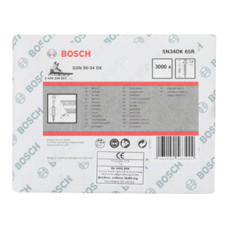 Bosch D-Kopf Streifennagel SN34DK 90R, blank, gerillt