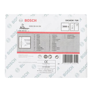 Bosch D-Kopf Streifennagel SN34DK 90R, blank, gerillt