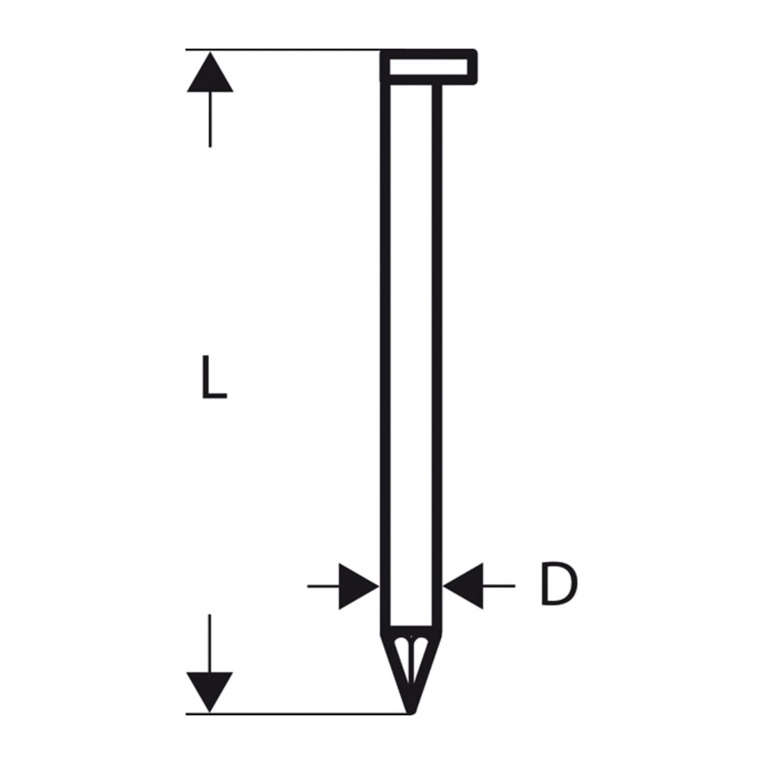 Bosch D-Kopf Streifennagel SN34DK 80 3,1 mm 80 mm blank glatt