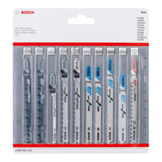 Bosch decoupeerzaag bladen set Al in One 10 stuks