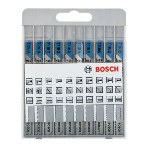 Bosch decoupeerzaagblad-set Basic for Metal 10 stuks