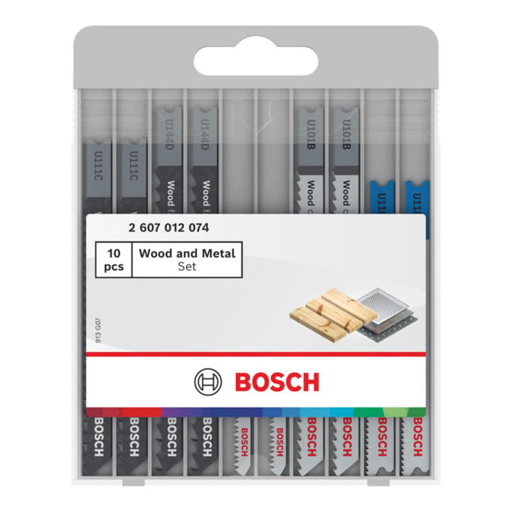 Bosch Decoupeerzaagblad Set Wood and Metal Basic 10-dlg.