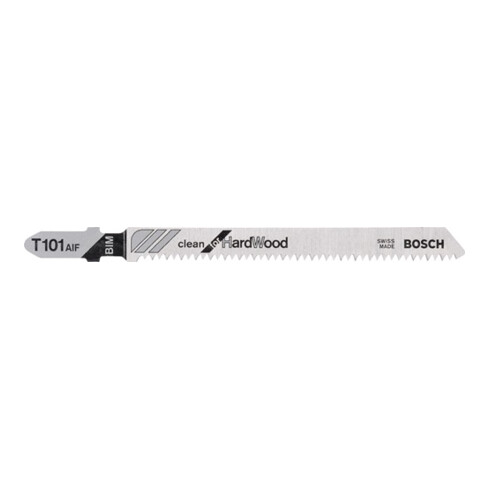 Bosch decoupeerzaagblad T 101 AIF, Clean for Hard Wood