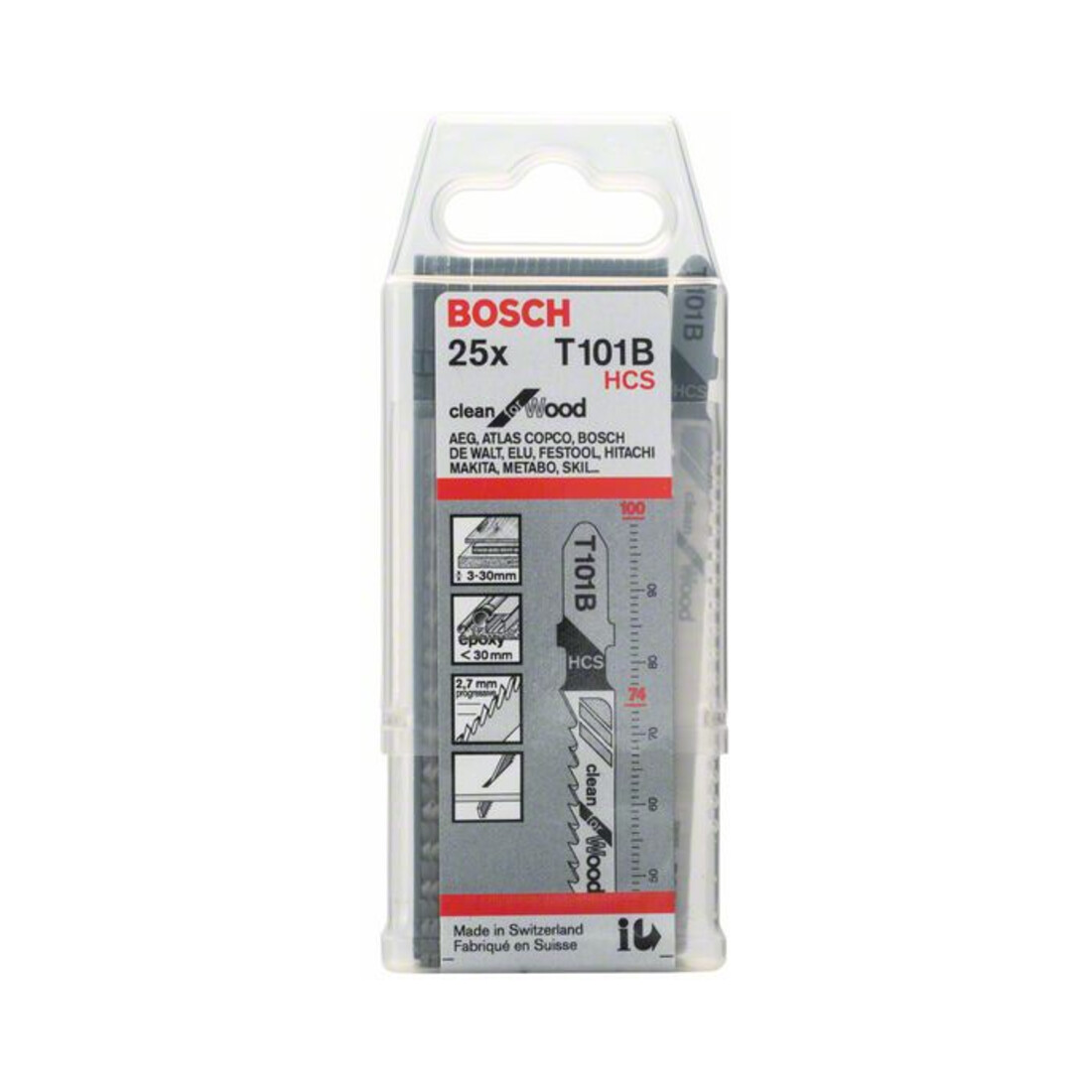 Bosch decoupeerzaagblad T 101 B, Clean for Wood