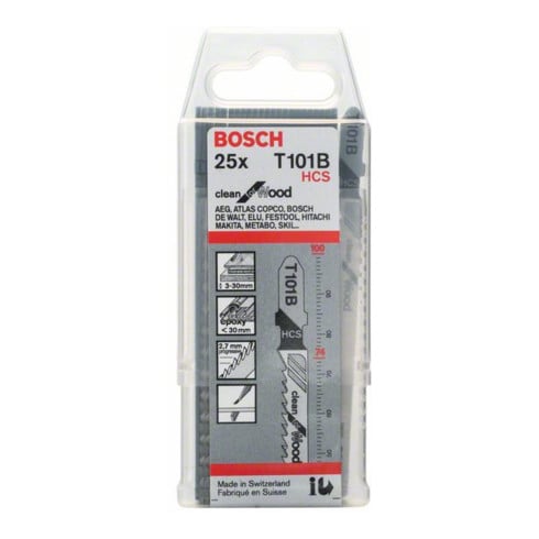 Bosch decoupeerzaagblad T 101 B, Clean for Wood