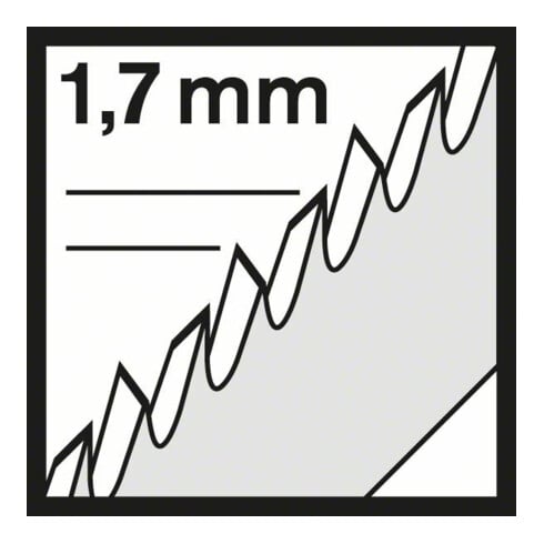Bosch decoupeerzaagblad T 101 BIF Special for Laminate