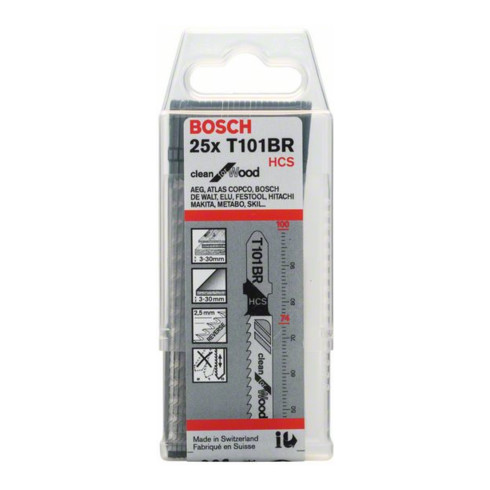 Bosch decoupeerzaagblad T 101 BR, Clean for Wood
