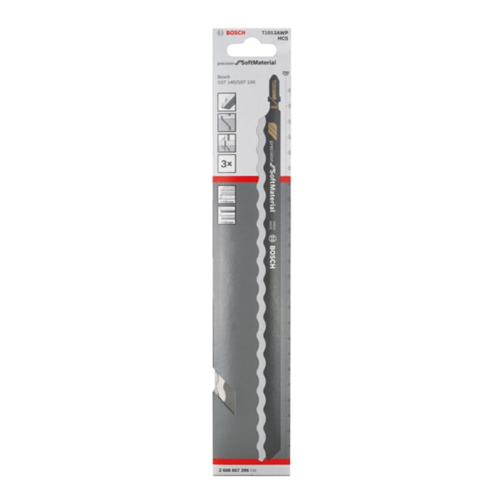 Bosch decoupeerzaagblad T 1013 AWP Precision voor zacht materiaal