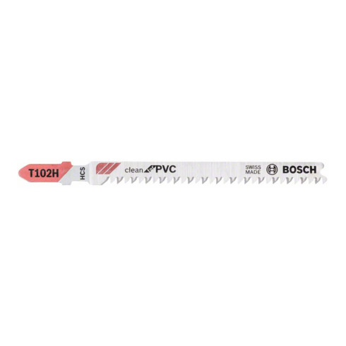 Bosch decoupeerzaagblad T 102 H Clean for PVC