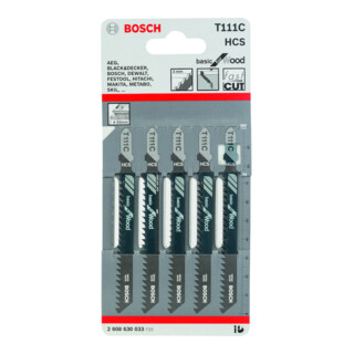 Bosch decoupeerzaagblad T 111 C, Basic for Wood