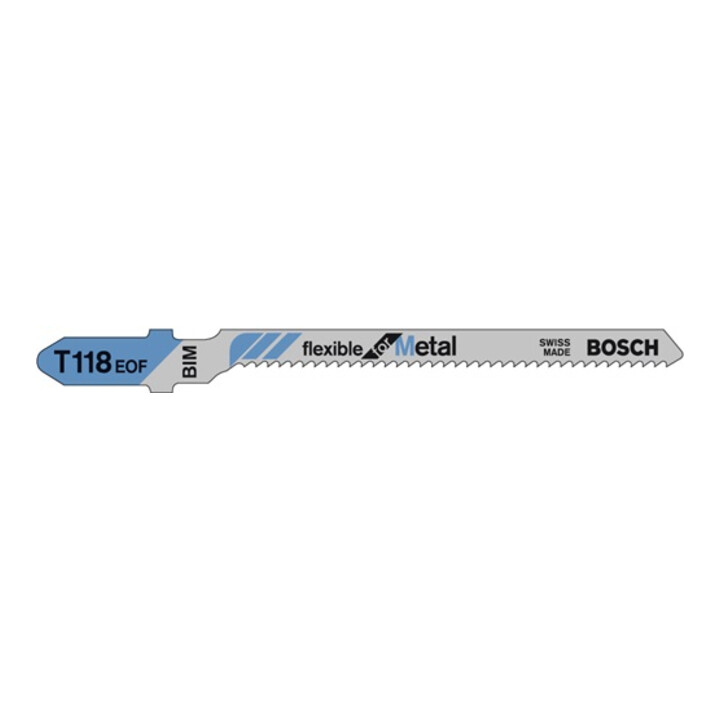 Bosch decoupeerzaagblad T 118 EOF, Flexible for Metal
