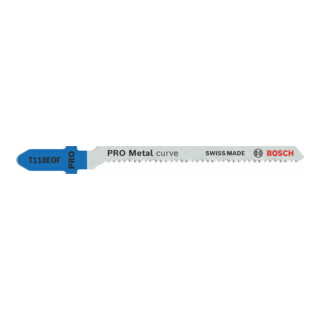 Bosch decoupeerzaagblad T 118 EOF, Flexible for Metal