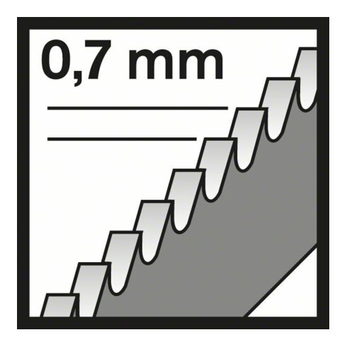 Bosch decoupeerzaagblad T 118 G, Basic for Metal