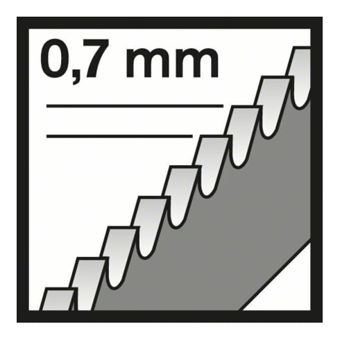 Bosch decoupeerzaagblad T 118 G, Basic for Metal