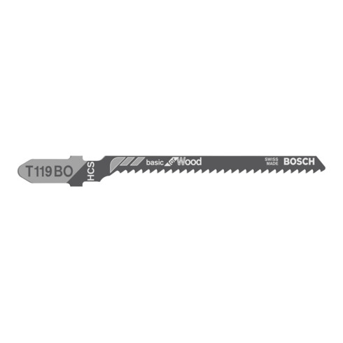 Bosch decoupeerzaagblad T 119 BO, Basic for Wood