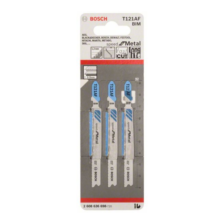 Bosch decoupeerzaagblad T 121 AF, Speed for Metal