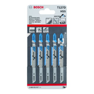 Bosch decoupeerzaagblad T 127 D, Special for Alu