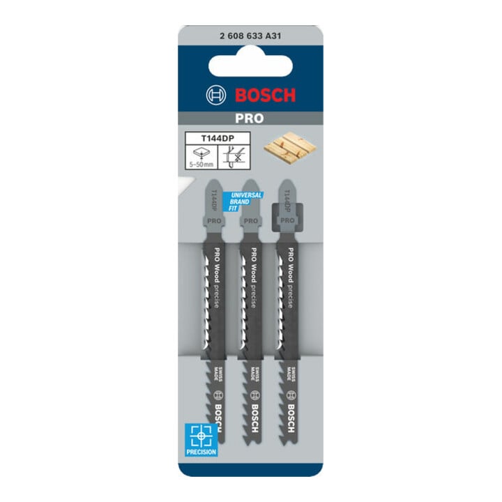 Bosch Decoupeerzaagblad T 144 DP, Precision voor hout