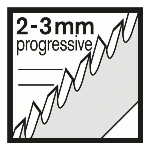 Bosch decoupeerzaagblad T 234 X, Progressor for Wood