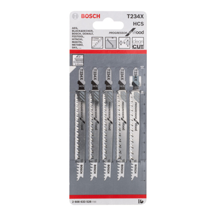 Bosch decoupeerzaagblad T 234 X, Progressor for Wood