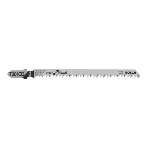Bosch decoupeerzaagblad T 301 CD, Clean for Wood
