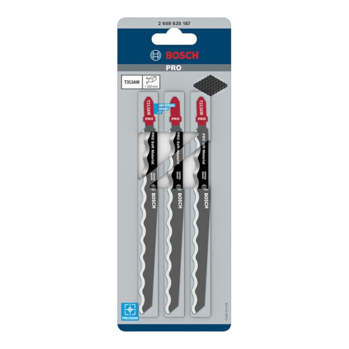 Bosch decoupeerzaagblad T 313 AW Special for Soft material