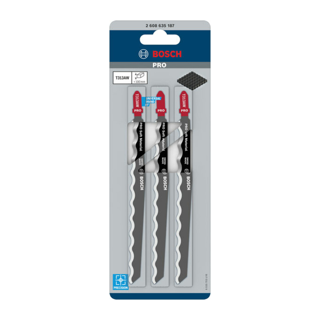 Bosch decoupeerzaagblad T 313 AW Special for Soft material