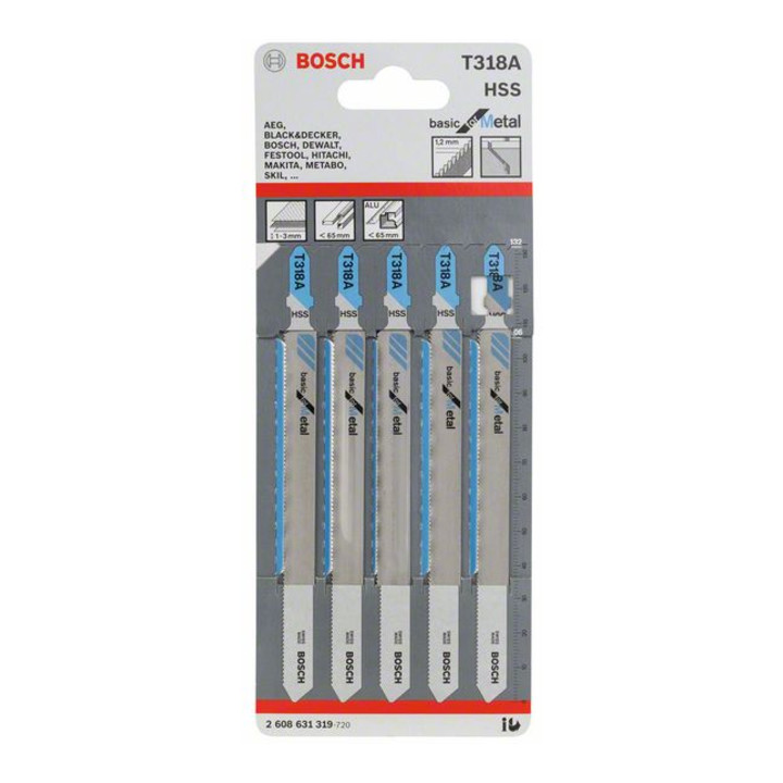 Bosch decoupeerzaagblad T 318 A, Basic for Metal