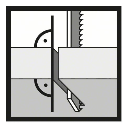 Bosch decoupeerzaagblad T 344 DP, Precision for Wood