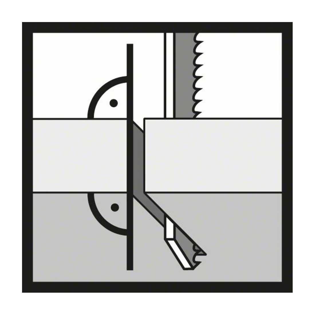 Bosch decoupeerzaagblad T 344 DP, Precision for Wood